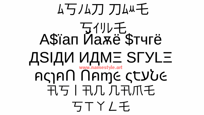 Asian Name Style asian-name-style